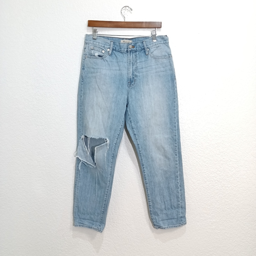 Madewell The Perfect Summer Jean in Fitzgerald Wash C2819 High Rise Mom Jean